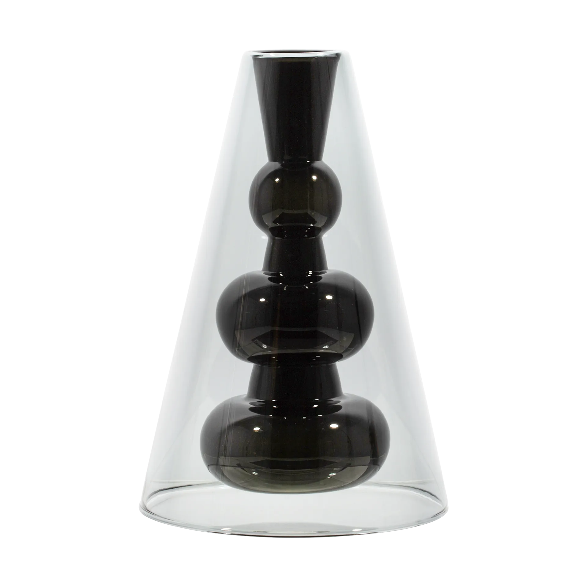 Bump Cone Vase, Black Tom Dixon