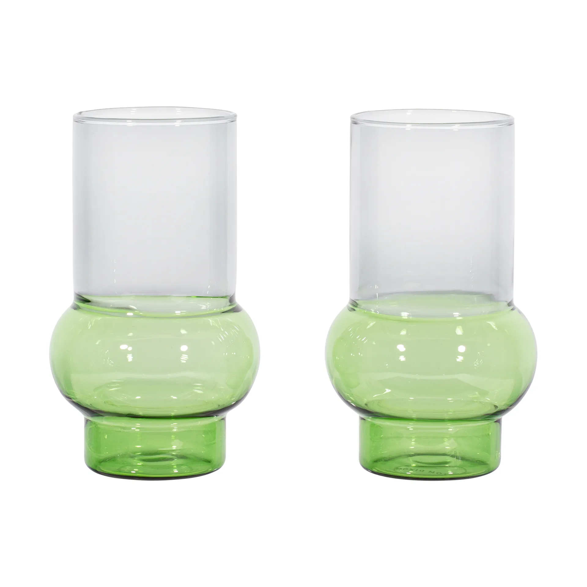 Bump Tall Trinkglas 2er-Pack, Green Tom Dixon