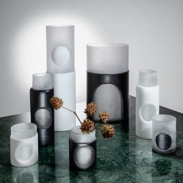 Carved Stem Vase 2er Pack - Schwarz - Tom Dixon