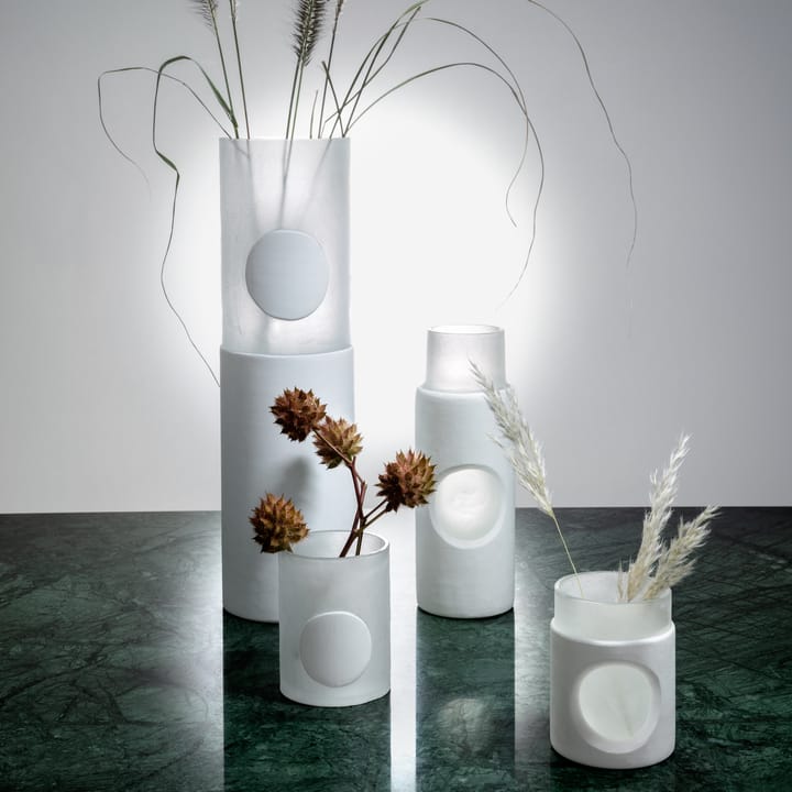 Carved Stem Vase 2er Pack - Weiß - Tom Dixon