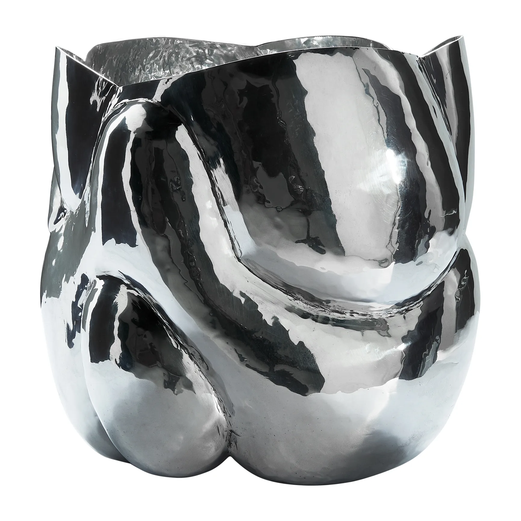Cloud Vase niedrig, Silver Tom Dixon