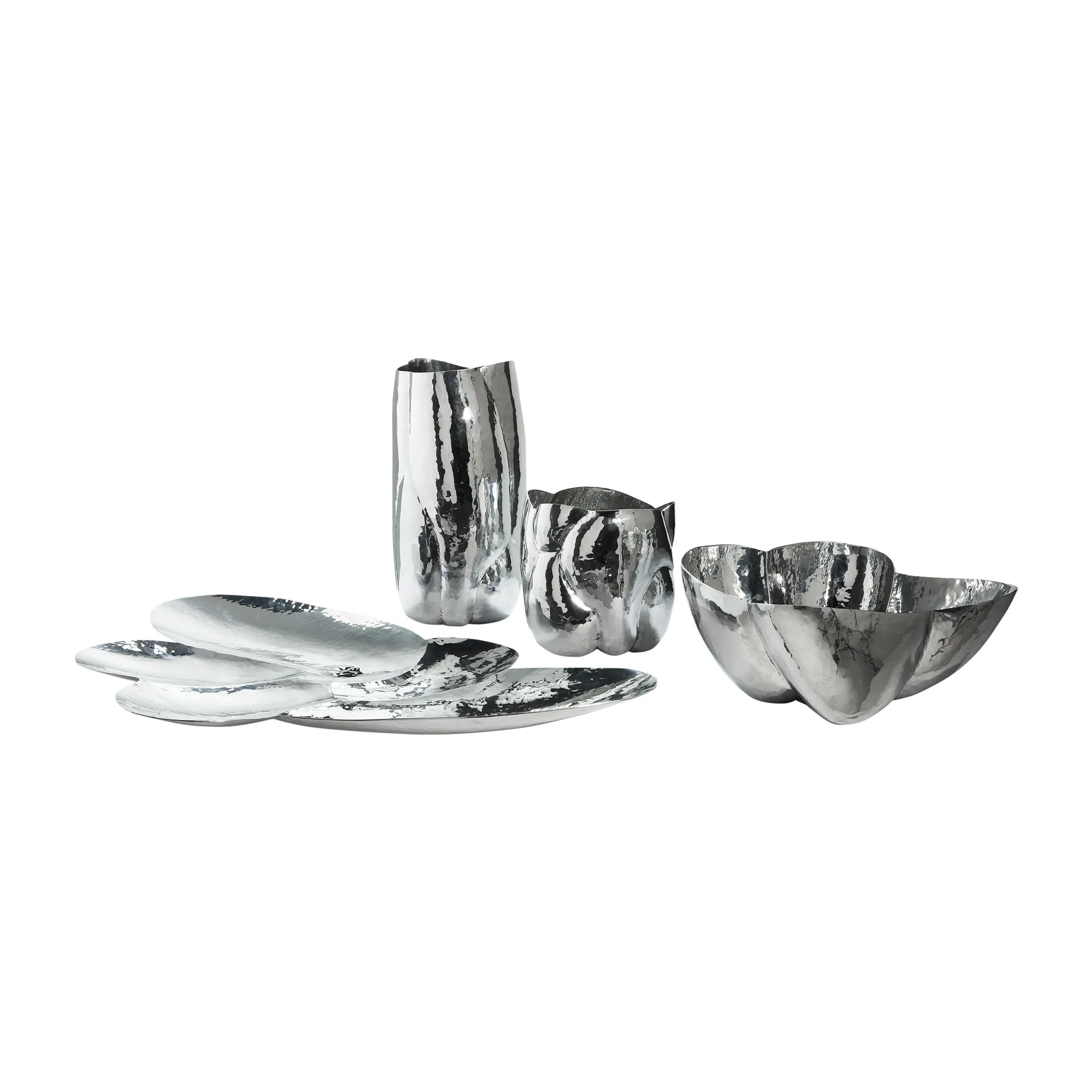 Cloud Vase niedrig, Silver Tom Dixon
