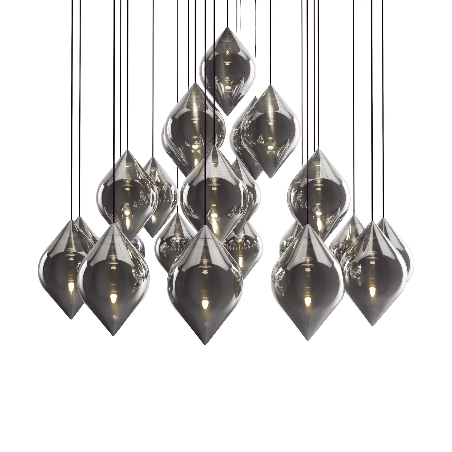 Flare Top Pendelleuchte, Silber Tom Dixon