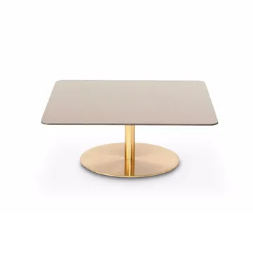 Flash Couchtisch 80x80 cm - Kupfer-Messinggestell - Tom Dixon