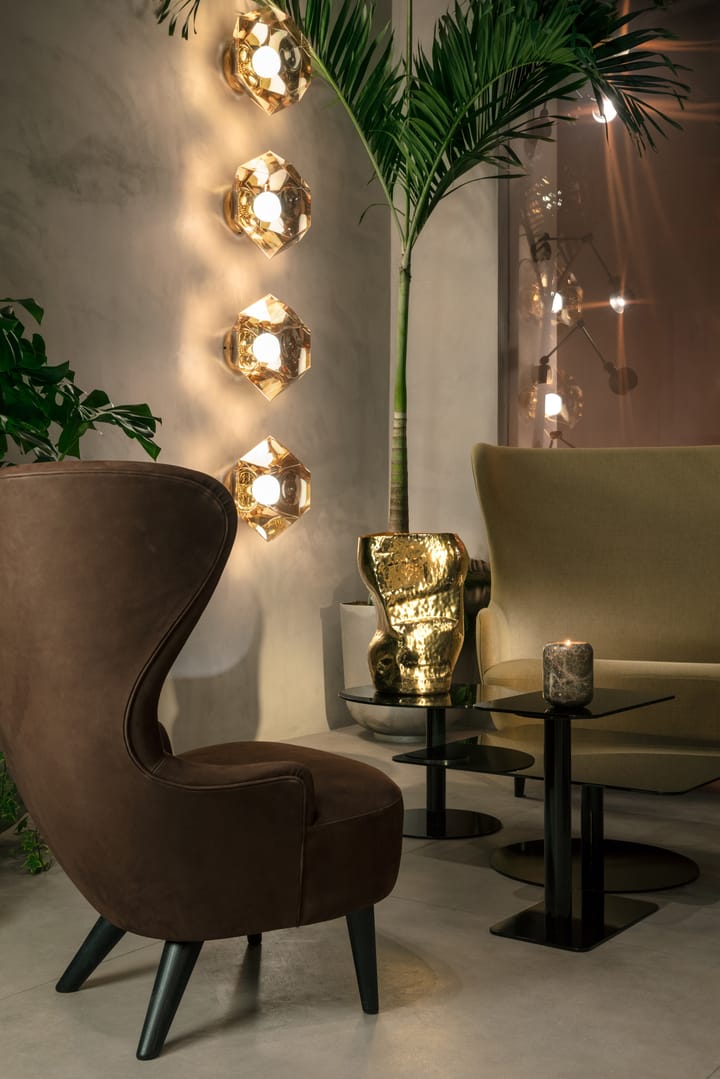 Flash Couchtisch rund, Schwarz-schwarzer Ständer Tom Dixon