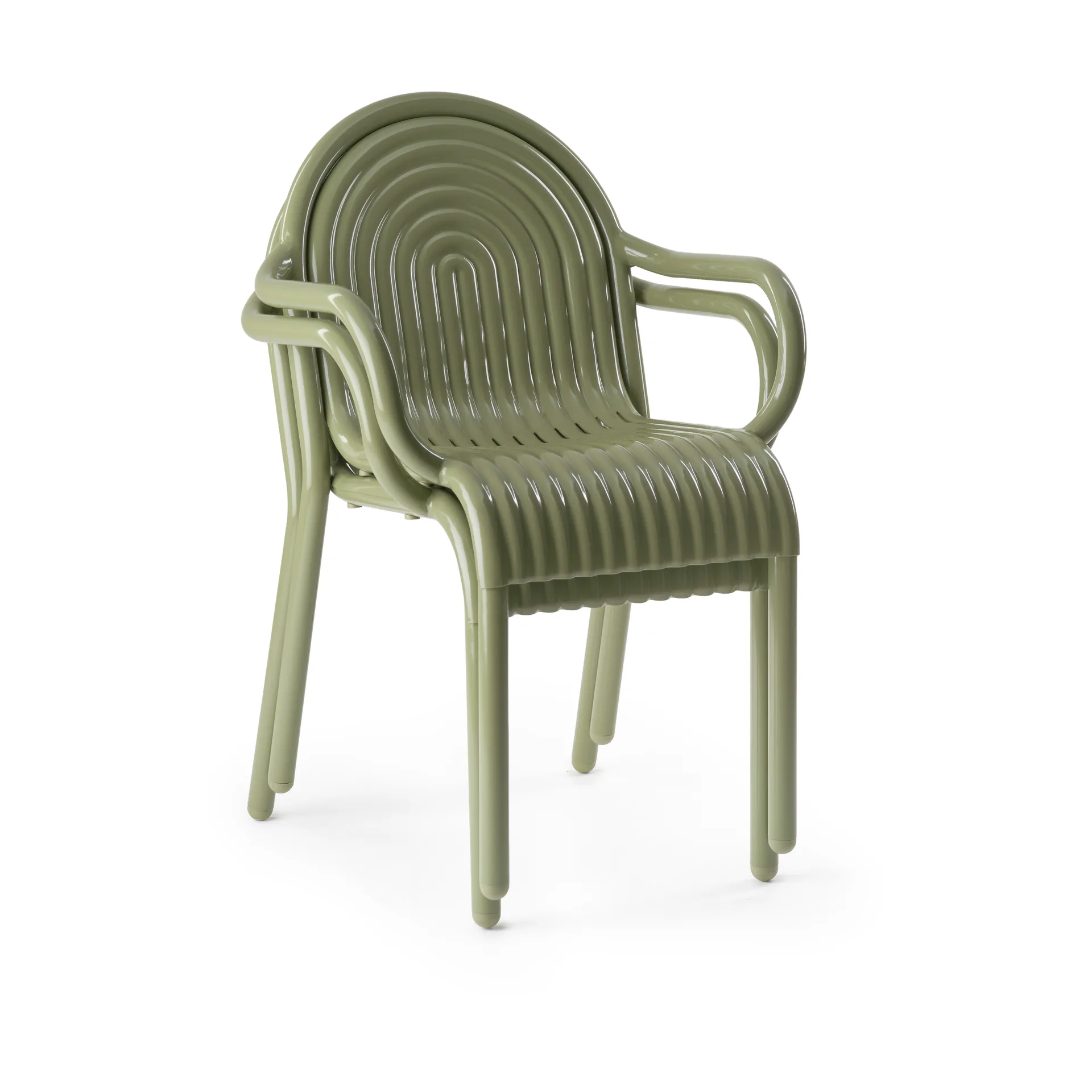 Groove Armlehnstuhl, Moss Tom Dixon