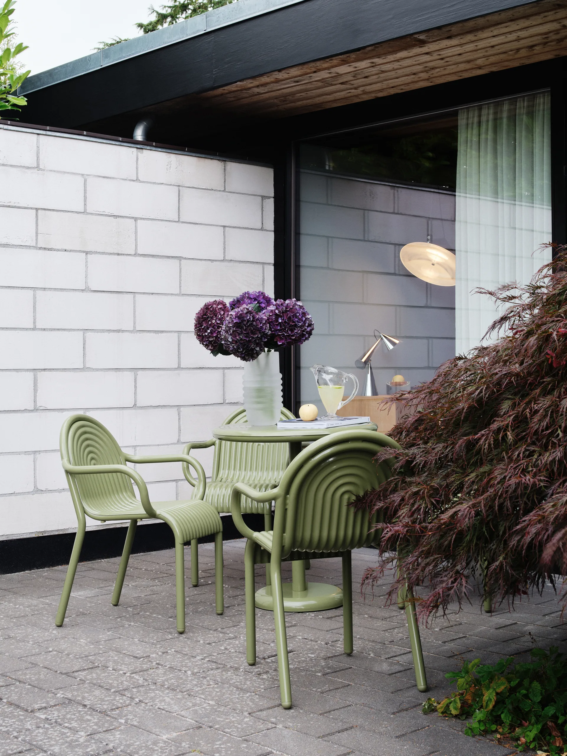 Groove Café-Tisch rund - Moss, Ø70 cm Tom Dixon