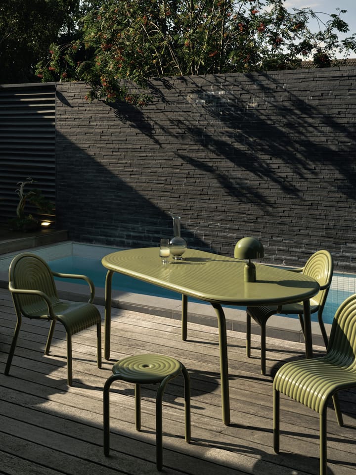 Groove Esstisch 86x185 cm, Moss Tom Dixon
