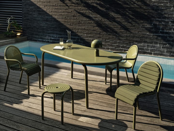 Groove Hocker 45 cm, Moss Tom Dixon