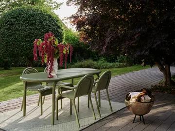 Groove Obround Esstisch - Moss, 86x186 cm - Tom Dixon