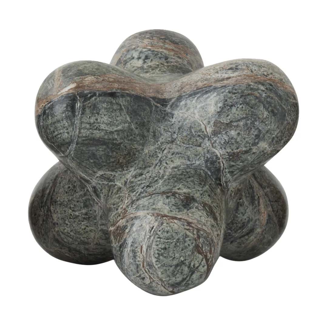 Jack Dekoobjekt, Forest green marble, 10x8,5 cm Tom Dixon