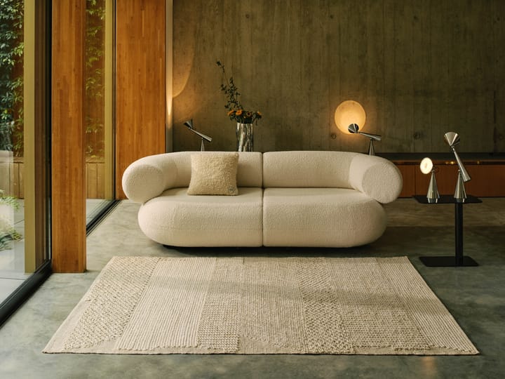 Knotty Teppich, Weiß 170x240 cm Tom Dixon