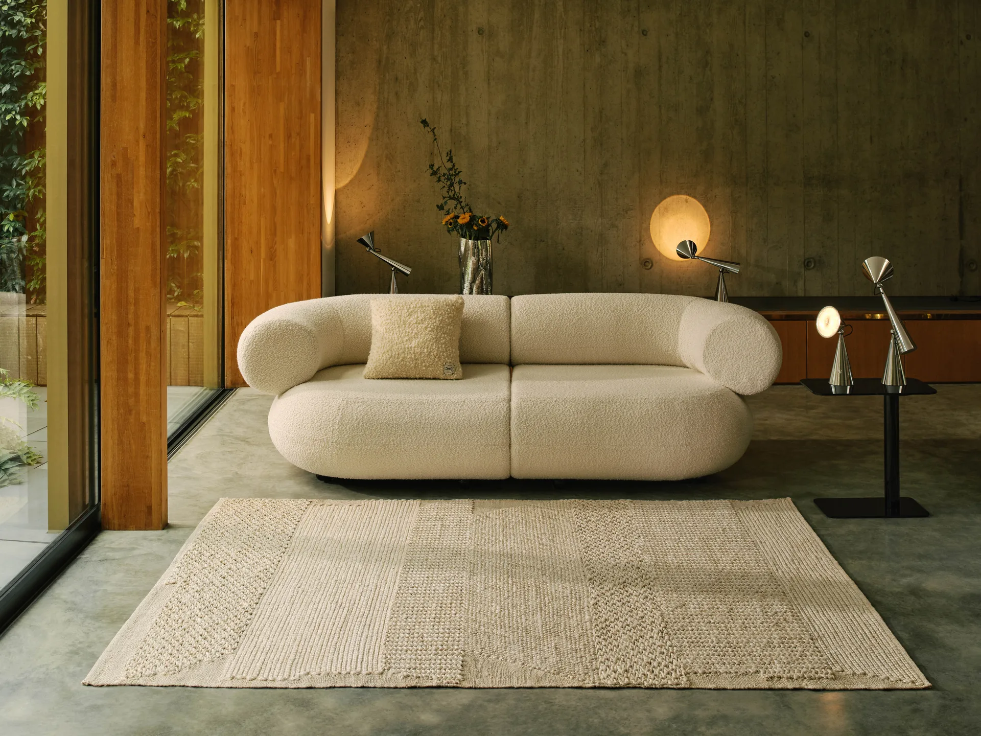 Knotty Teppich, Weiß 200x300 cm Tom Dixon