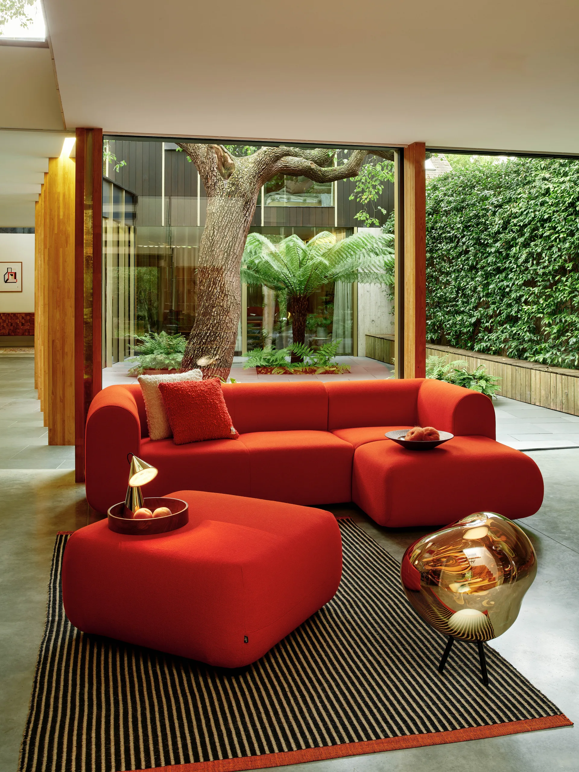 Line Teppich, Schwarz 170x240 cm Tom Dixon