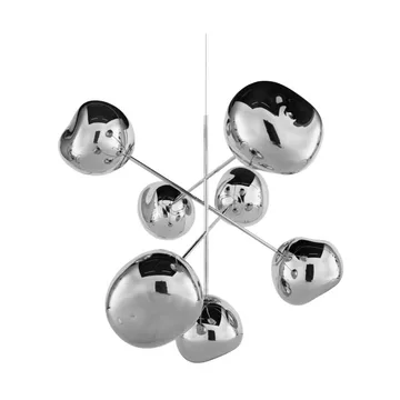 Melt Chandelier large Kronleuchter LED 196 cm - Silver - Tom Dixon