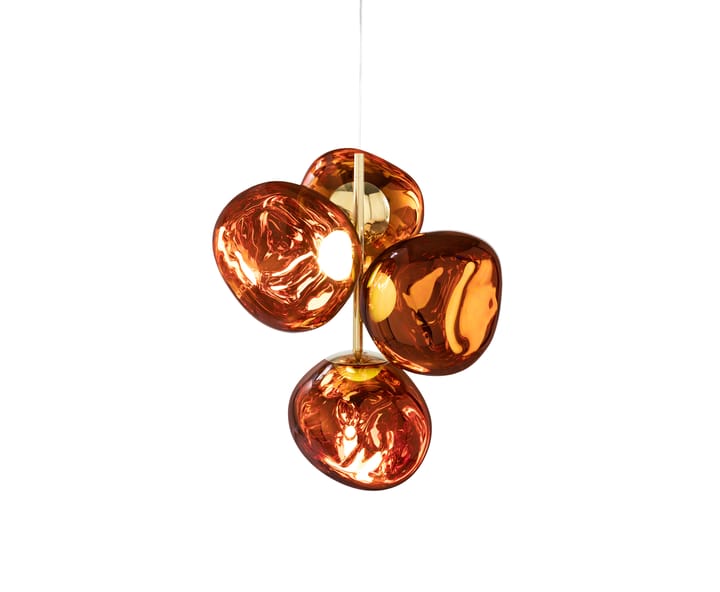 Melt Chandelier mini Kronleuchter LED 63,4 cm, Copper Tom Dixon