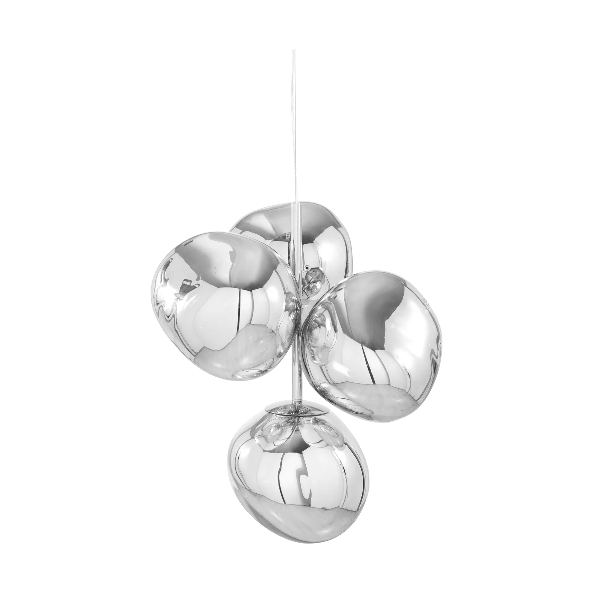 Melt Chandelier mini Kronleuchter LED 63,4 cm, Silver Tom Dixon
