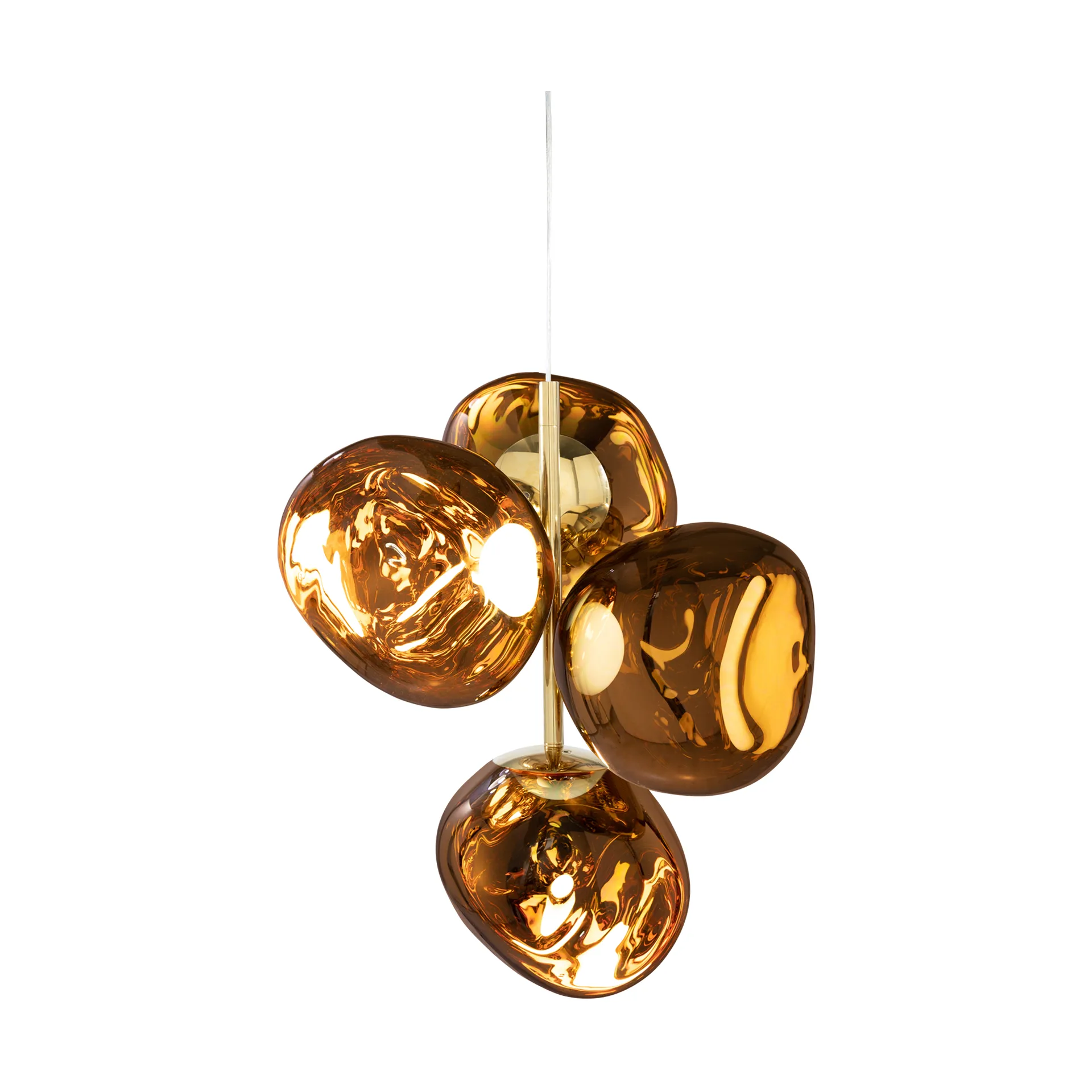 Melt Chandelier small Kronleuchter LED 103 cm, Gold Tom Dixon
