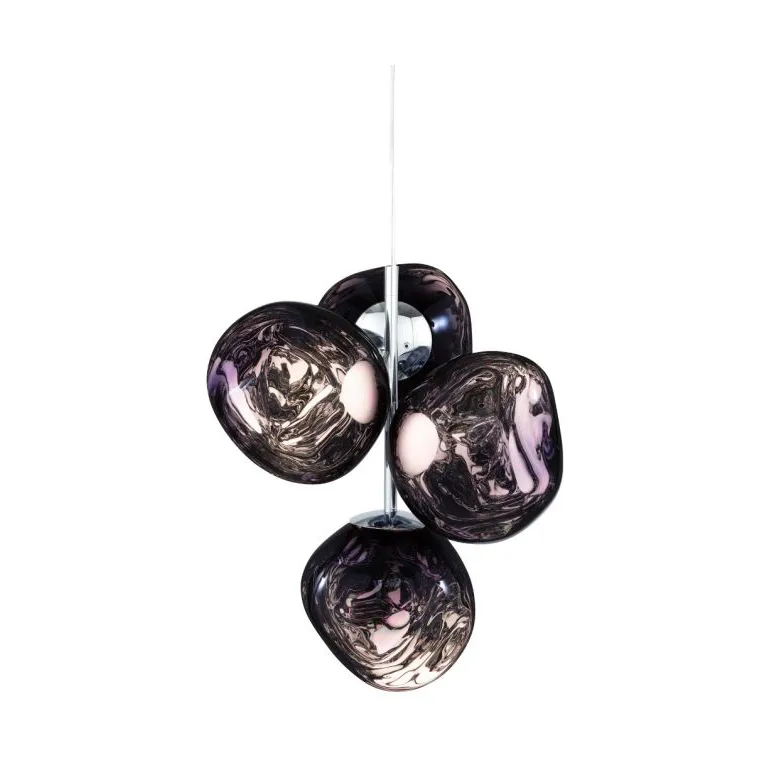 Melt Chandelier small Kronleuchter LED 103 cm, Smoke Tom Dixon