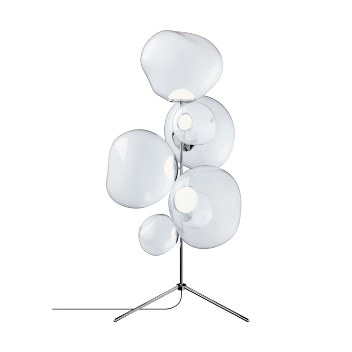 Melt Chandelier Stehleuchte LED 175 cm - Opal-silver - Tom Dixon
