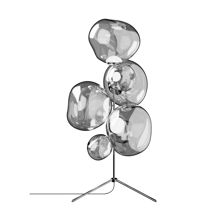 Melt Chandelier Stehleuchte LED 175 cm - Silver - Tom Dixon