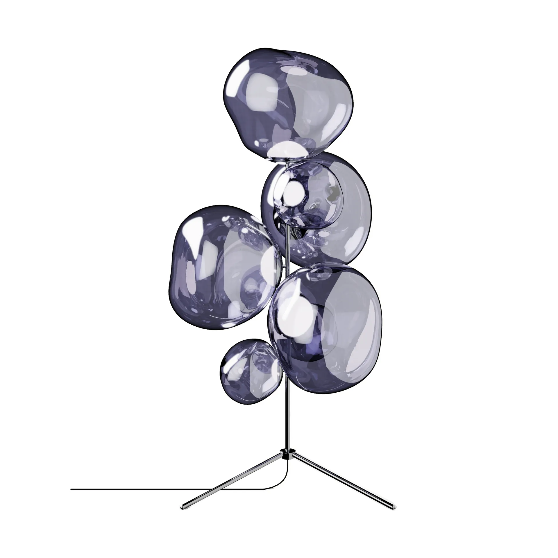 Melt Chandelier Stehleuchte LED 175 cm, Smoke Tom Dixon