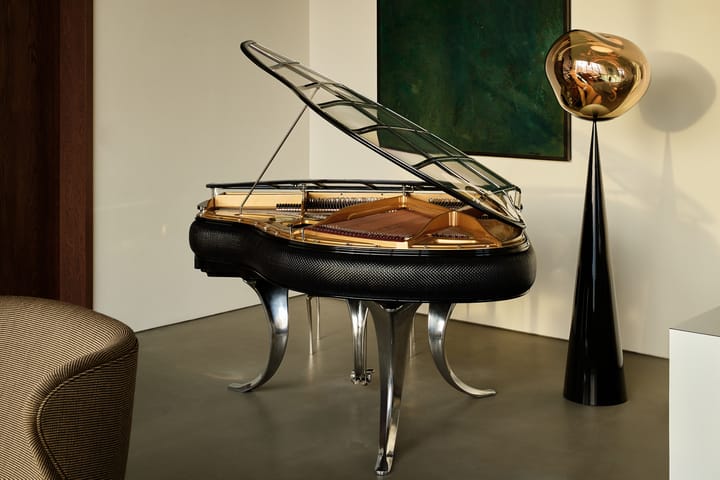 Melt Cone fat Stehleuchte LED 174,5 cm, Gold Tom Dixon