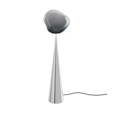 Melt Cone fat Stehleuchte LED 174,5 cm - Nickel-silberfarben - Tom Dixon