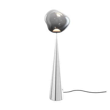 Melt Cone fat Stehleuchte LED 174,5 cm - Nickel-silberfarben - Tom Dixon