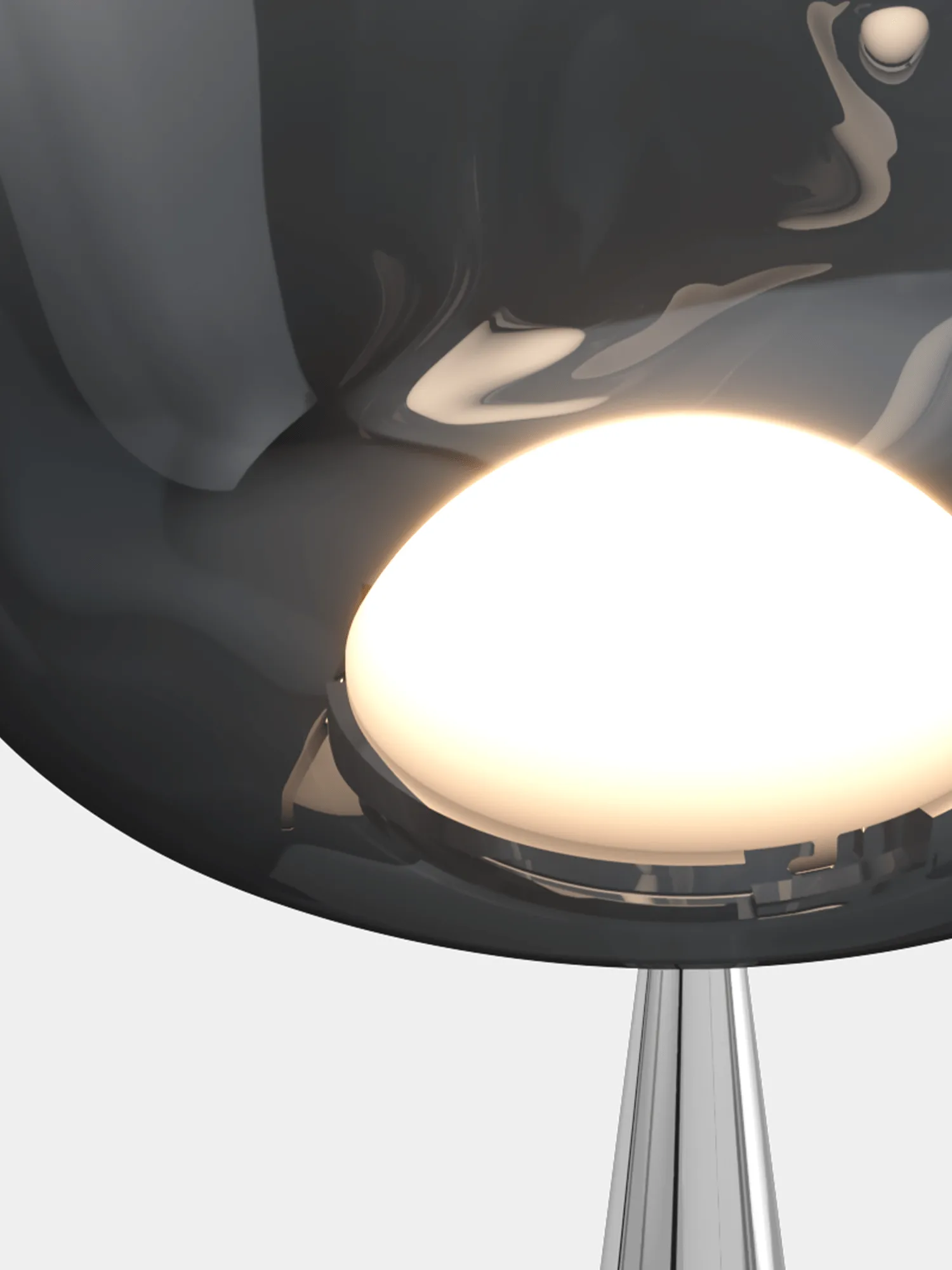 Melt Cone fat Stehleuchte LED 174,5 cm, Nickel-silberfarben Tom Dixon