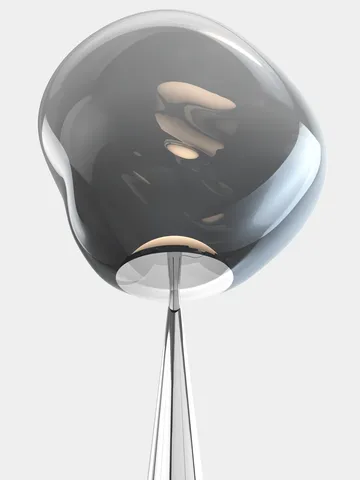 Melt Cone fat Stehleuchte LED 174,5 cm - Nickel-silberfarben - Tom Dixon