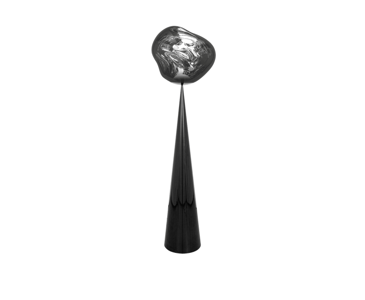 Melt Cone fat Stehleuchte LED 174,5 cm, Silver Tom Dixon