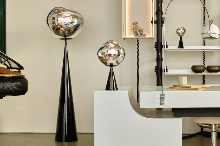 Melt Cone fat Stehleuchte LED 174,5 cm, Silver Tom Dixon