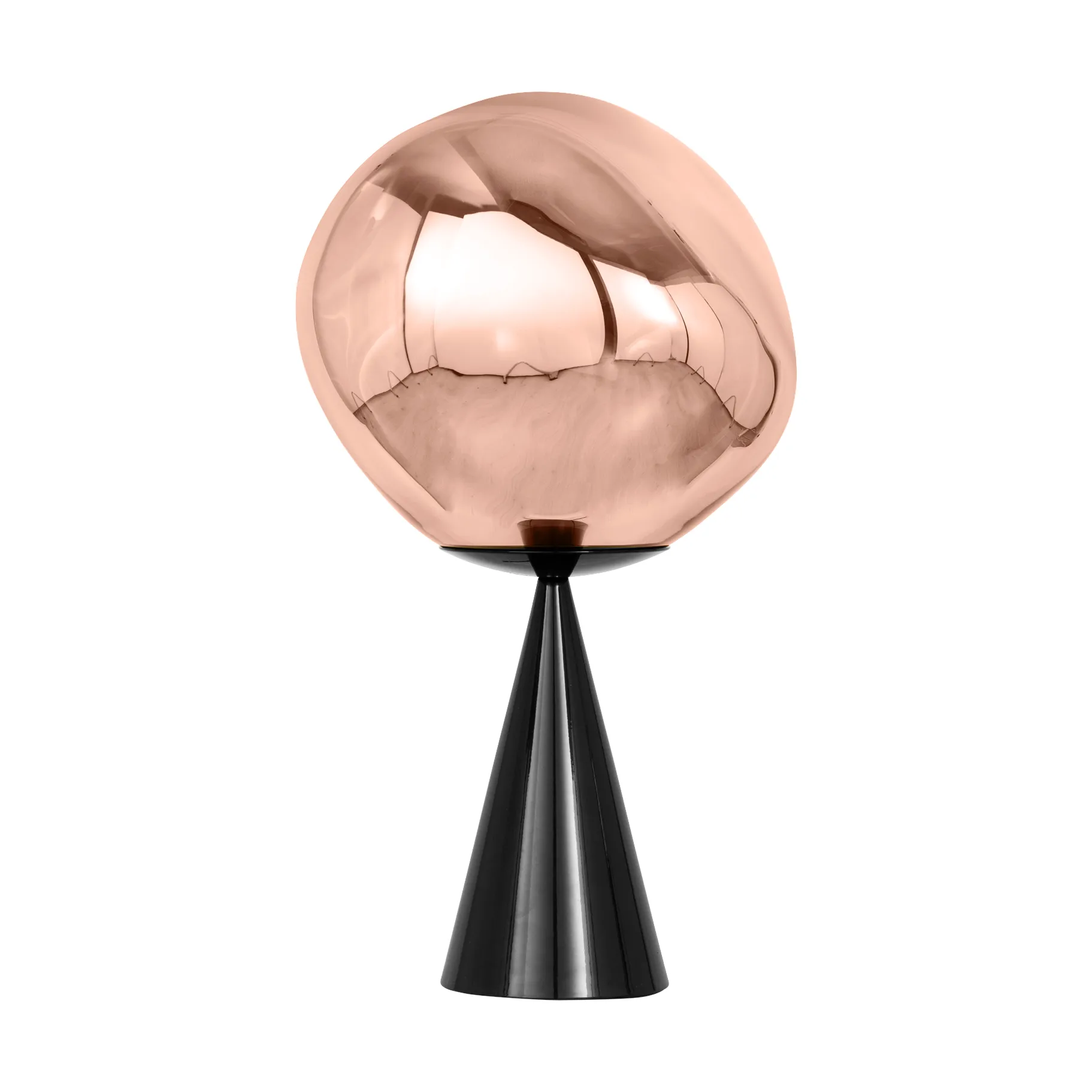 Melt Cone fat Tischleuchte LED 46,5 cm, Copper Tom Dixon