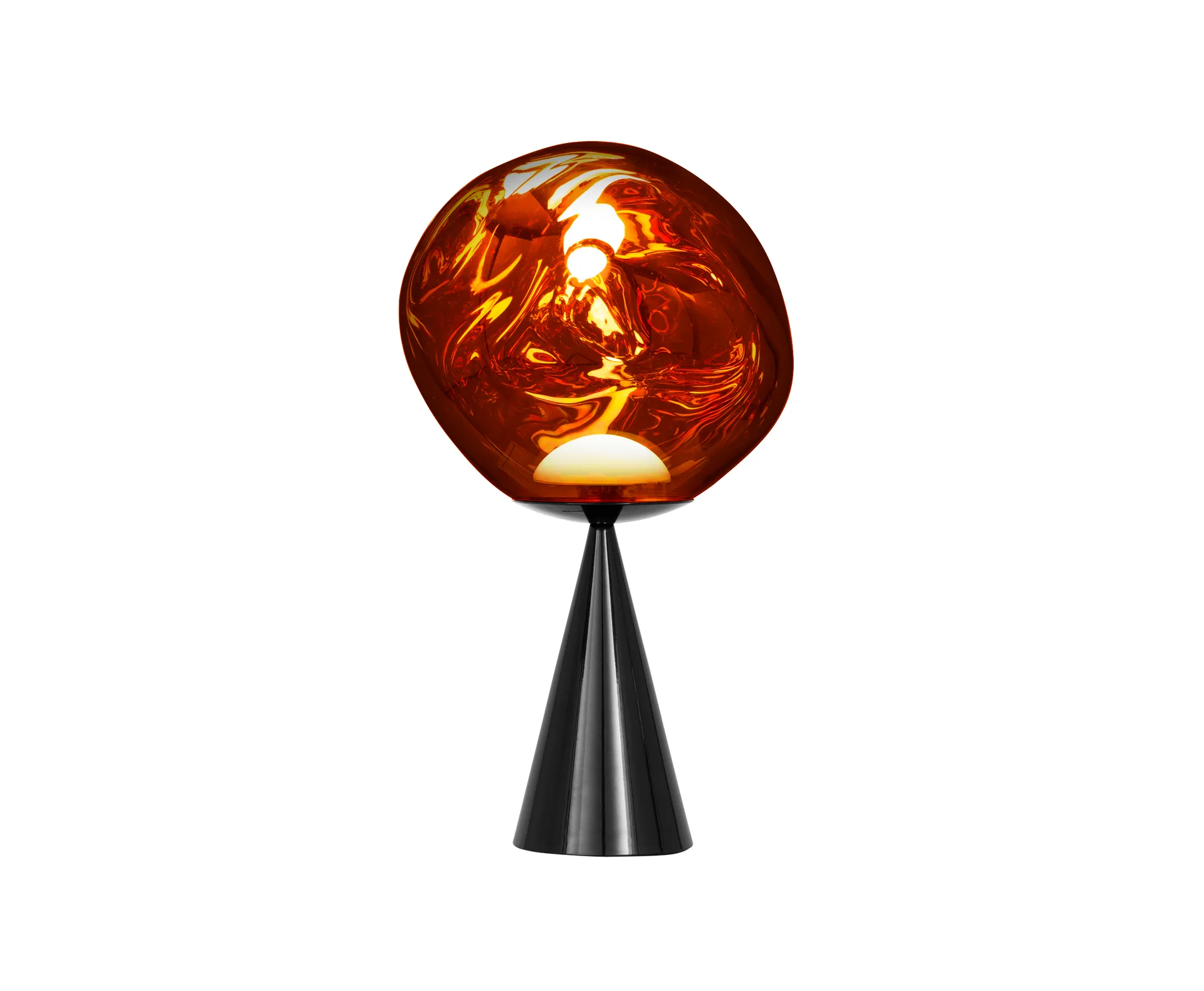 Melt Cone fat Tischleuchte LED 46,5 cm, Copper Tom Dixon