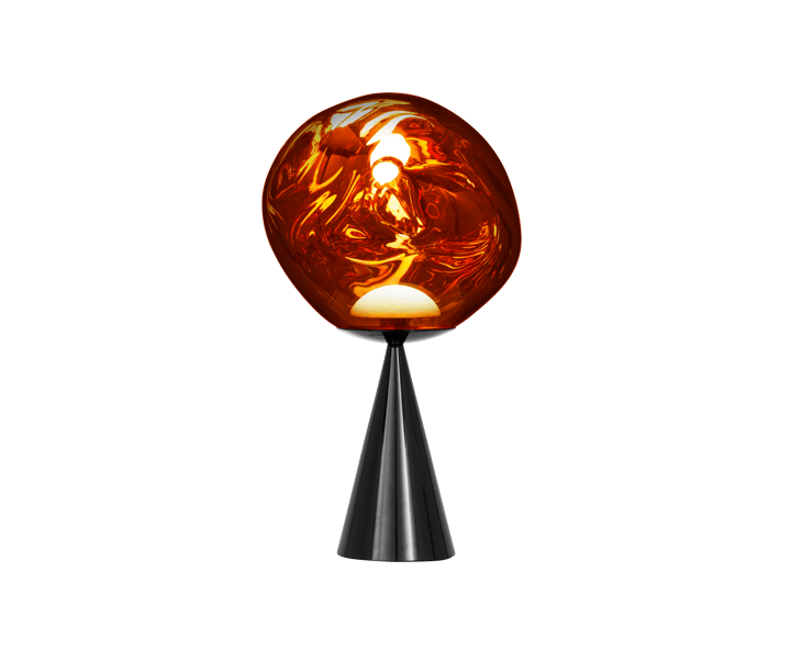 Melt Cone fat Tischleuchte LED 46,5 cm, Copper Tom Dixon