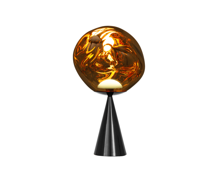 Melt Cone fat Tischleuchte LED 46,5 cm, Gold Tom Dixon