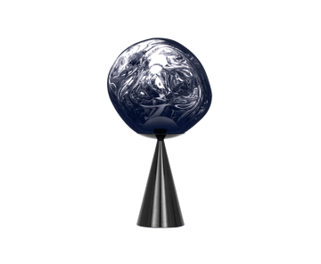 Melt Cone fat Tischleuchte LED 46,5 cm - Smoke - Tom Dixon