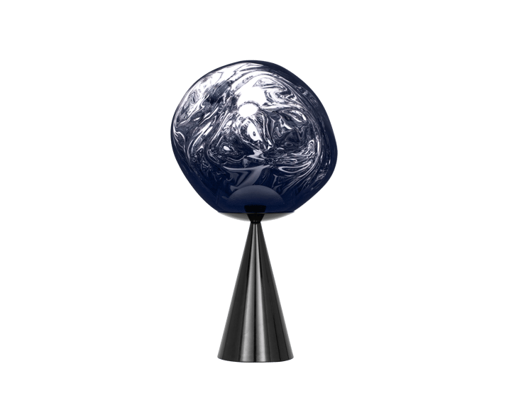 Melt Cone fat Tischleuchte LED 46,5 cm, Smoke Tom Dixon