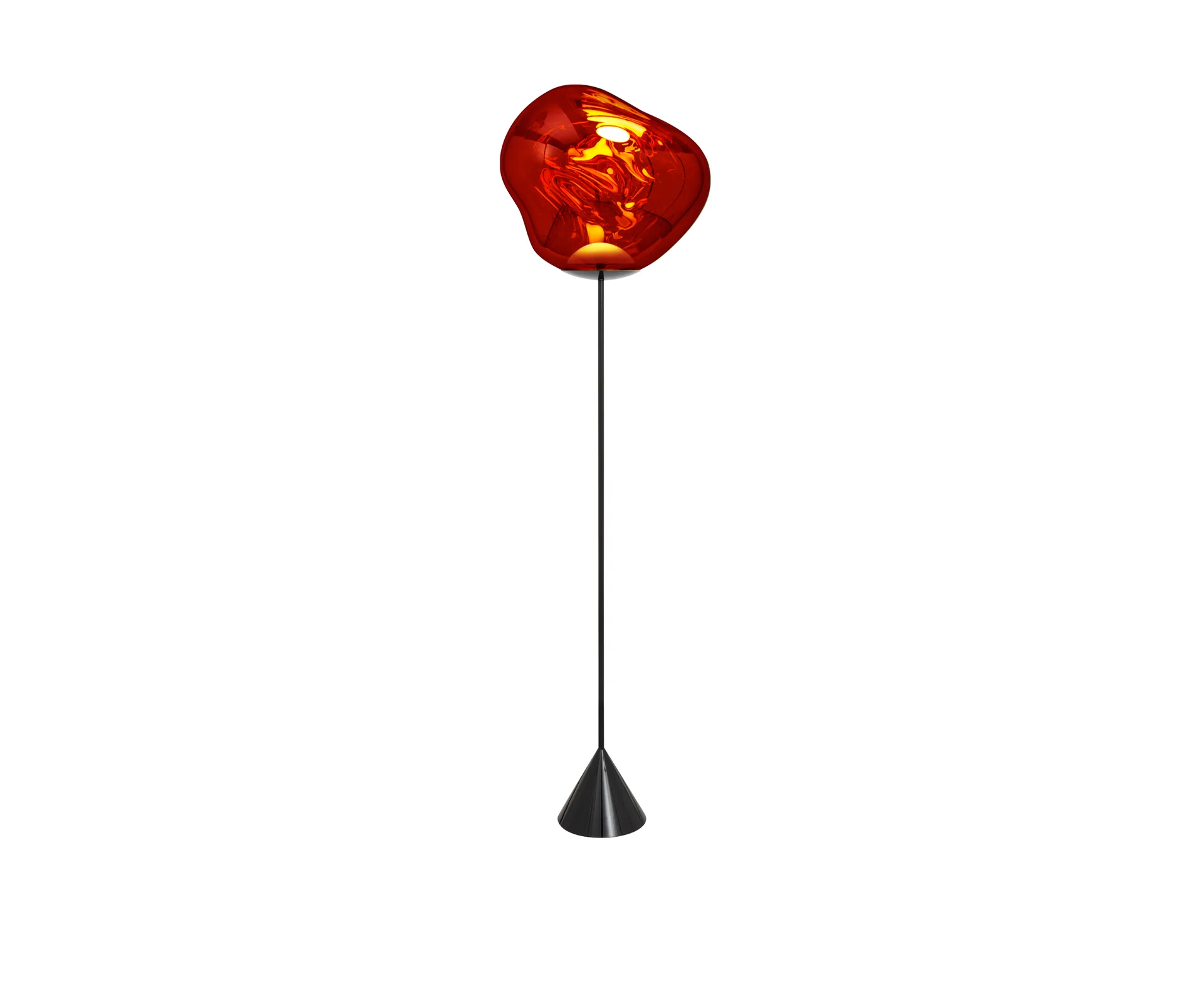 Melt Cone slim Stehleuchte LED 180 cm, Copper Tom Dixon
