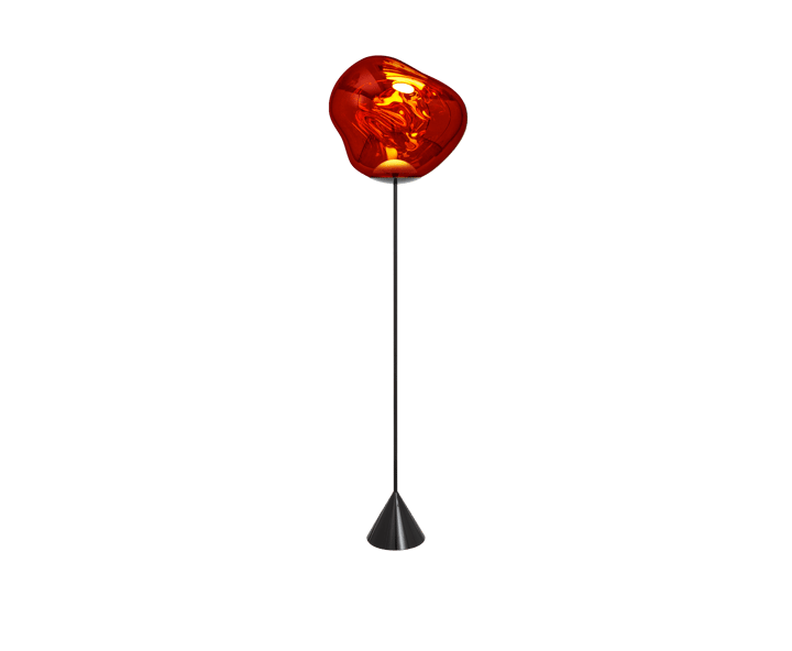 Melt Cone slim Stehleuchte LED 180 cm, Copper Tom Dixon