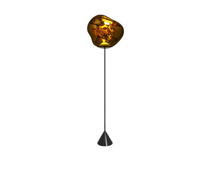 Melt Cone slim Stehleuchte LED 180 cm, Gold Tom Dixon
