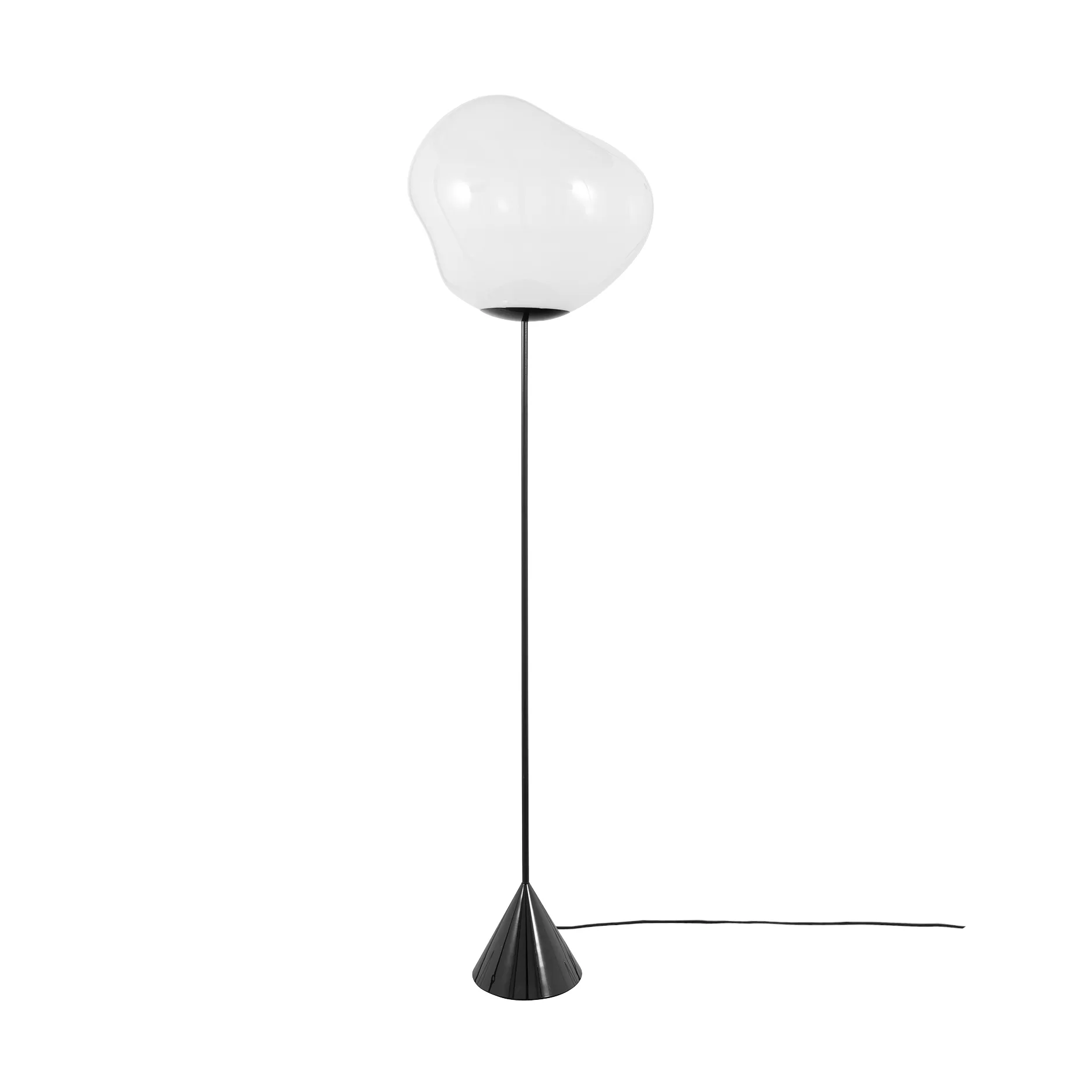 Melt Cone slim Stehleuchte LED 180 cm, Opal Tom Dixon