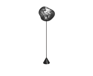 Melt Cone slim Stehleuchte LED 180 cm - Silver - Tom Dixon