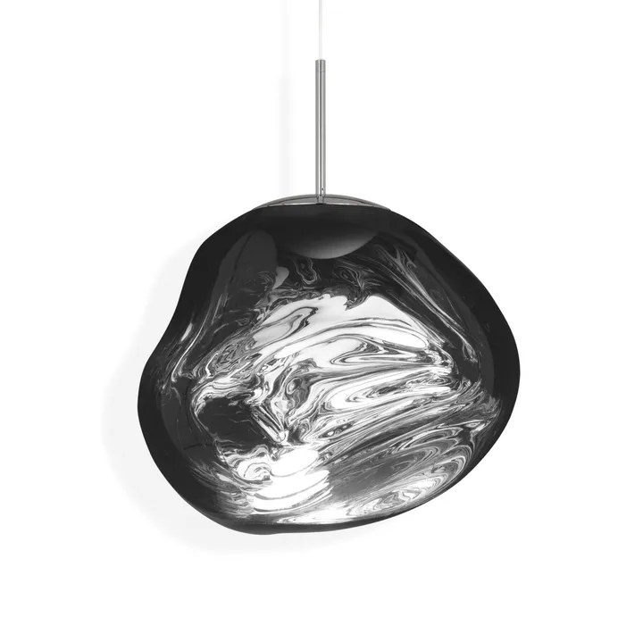Melt Pendelleuchte LED - Chrom, medium 50x50 cm - Tom Dixon