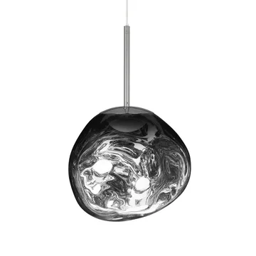 Melt Pendelleuchte LED - Chrom, mini 27x28 cm - Tom Dixon