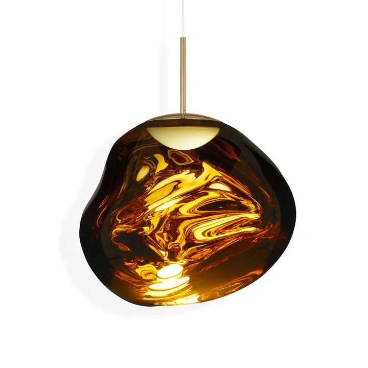 Melt Pendelleuchte LED - Gold, medium 50x50 cm - Tom Dixon