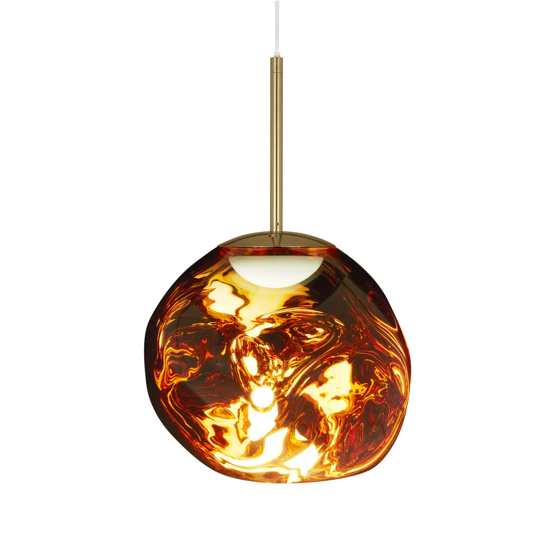 Melt Pendelleuchte LED, Gold, mini 27x28 cm Tom Dixon