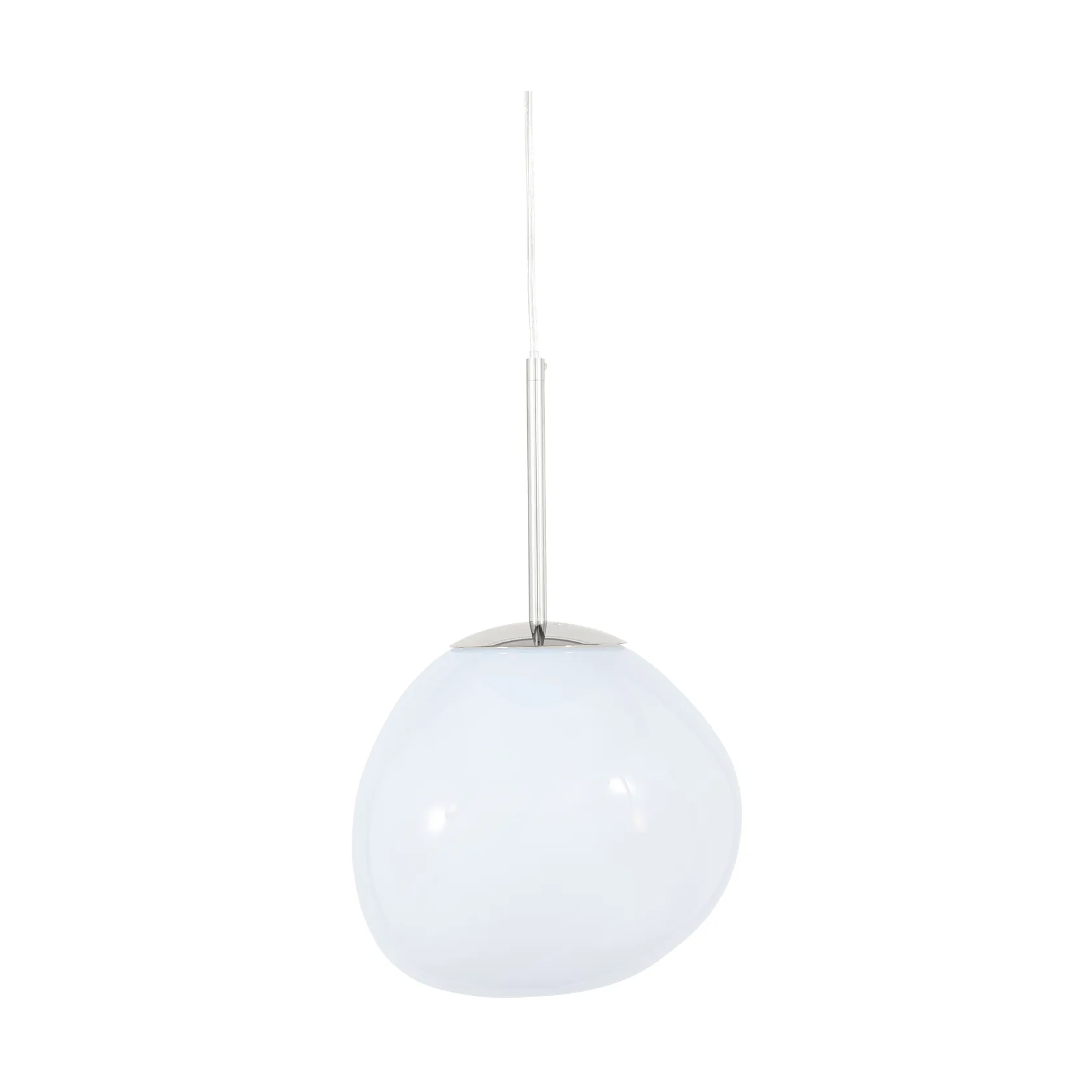 Melt Pendelleuchte LED, Opal-silver, mini 27x28 cm Tom Dixon