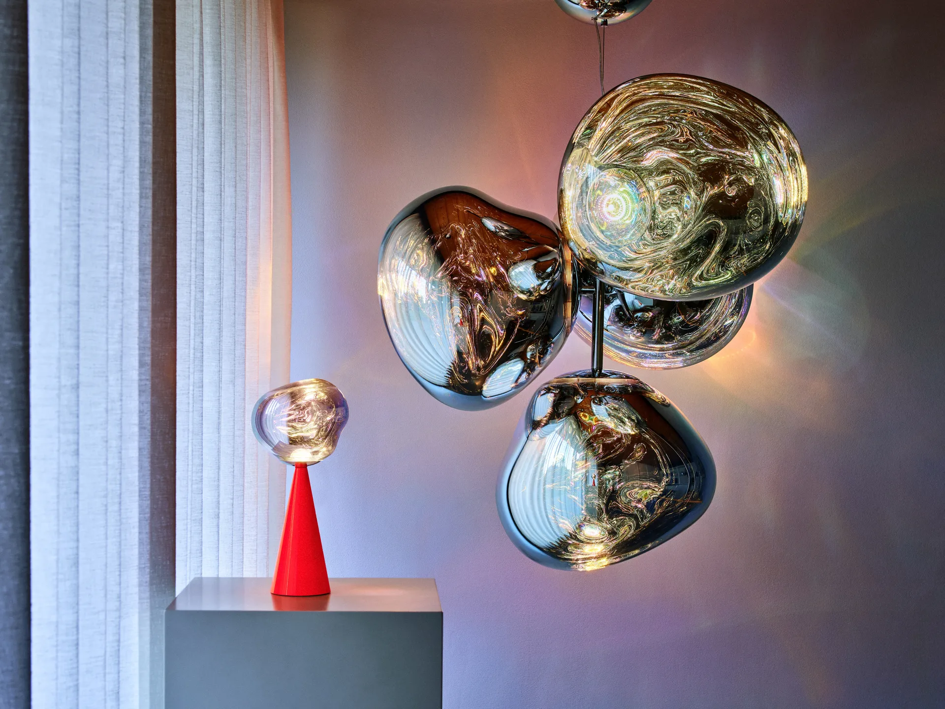 Melt Portable LED Tischleuchte 28,5cm, Fluoro Tom Dixon